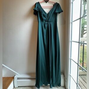 Azazie Pine Green Bridesmaid Dress